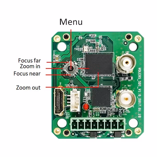 Lvds vers CVBS/SDI/HDMI Tail Board pour appareil photo numérique